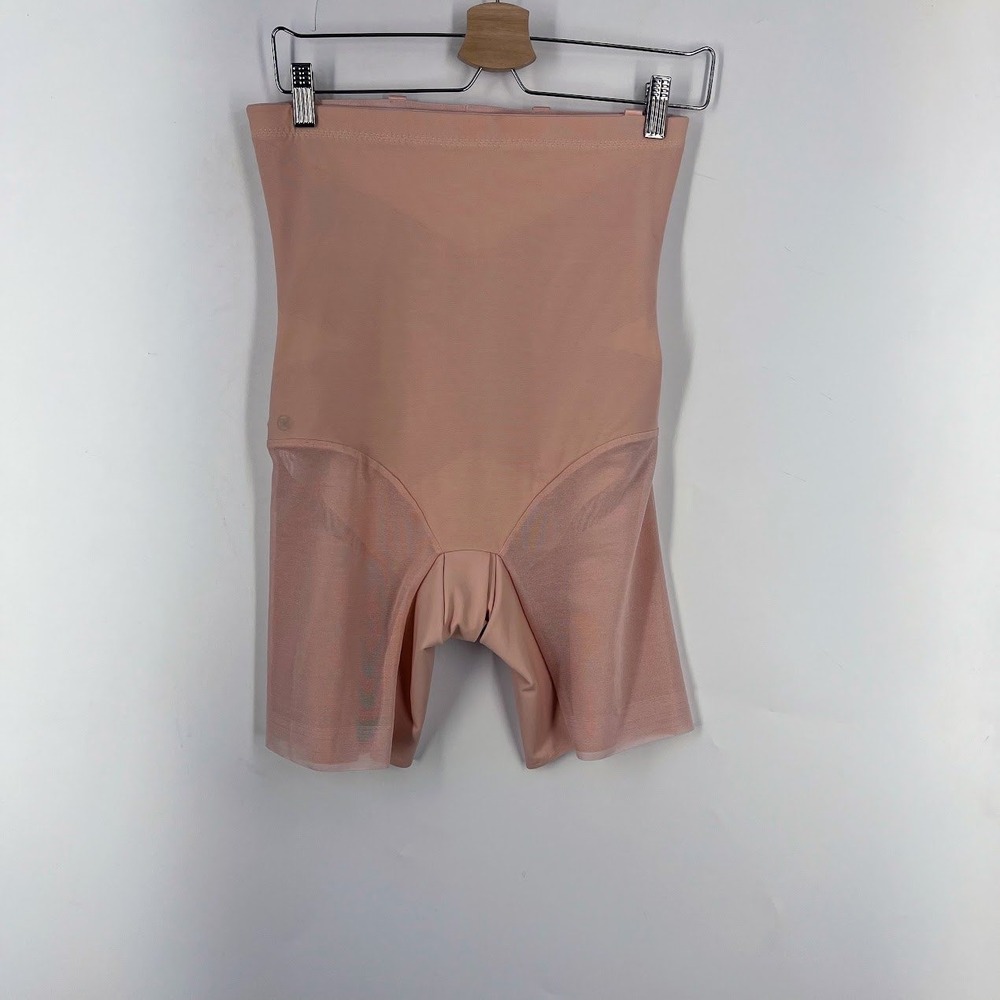 Honeylove SuperPower Short High Waisted Shapewear Peach Sand HLSW03 Size L